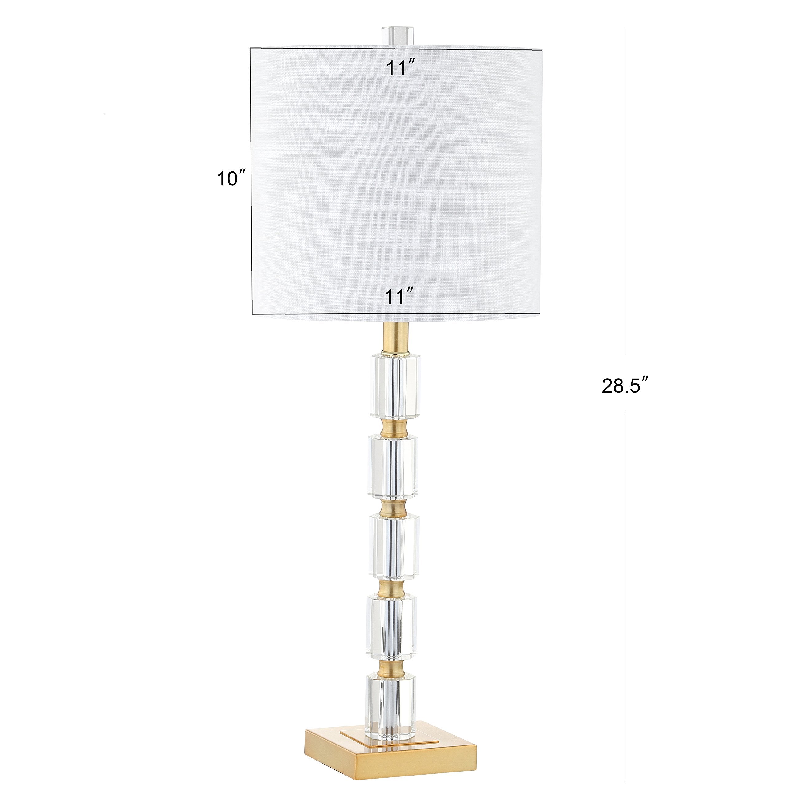 JYL5001A-SET2 Set of 2 Table Lamps Claire 28.5" Crystal LED Table Lamp