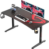 Gaming Desk with RGB LED Lights, 45 Inch Gamer Desk PC Gaming Computer Desk