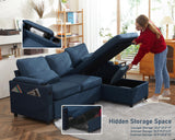 Sofa Bed Sleeper Pull Out 2 in 1 Sectional Sleeper Sofa Couches with Storage