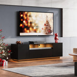 TV Stand for 65 Inch TV, Modern Entertainment Center with LED, 58" TV Console