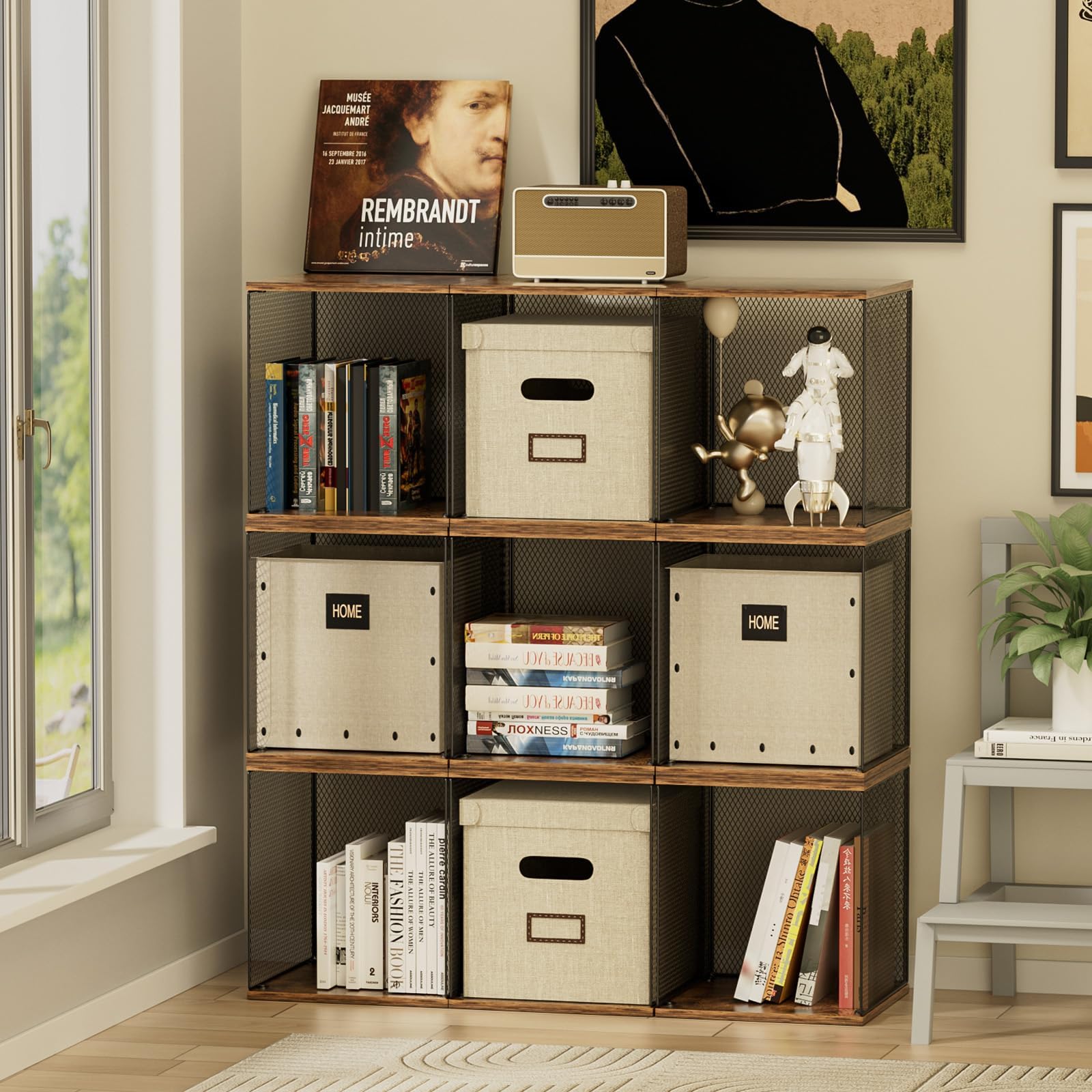2 Cube Organizer Book Shelfs DIY Variable Stackable Cube Storage Organizer for Kid Bedroom、