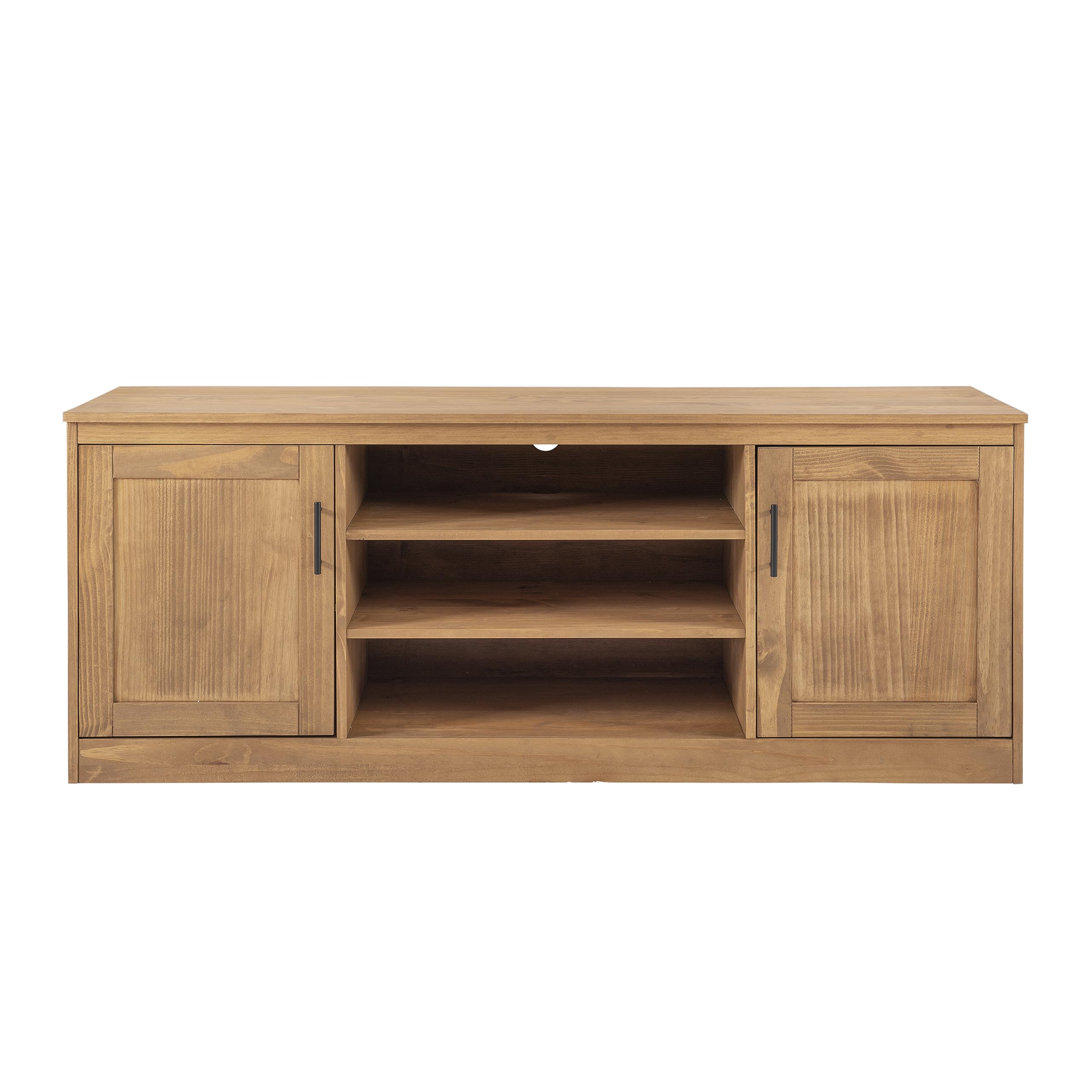 Natural Victor Solid Brazilian Pine Two Door TV Media Stand