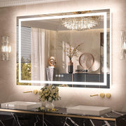 LED Bathroom Mirror  Inch with Frontlit & Backlit Lighted Vanity Mirror