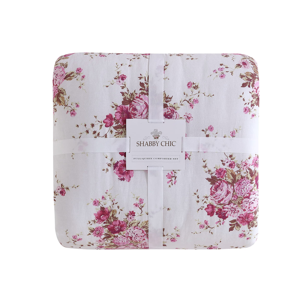 Queen Comforter Set, Reversible Cotton Bedding with Matching Shams, Vintage-Inspired