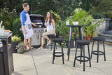 Resin Backless 26” Counter Height Bar Stools Set of 2 for Patio