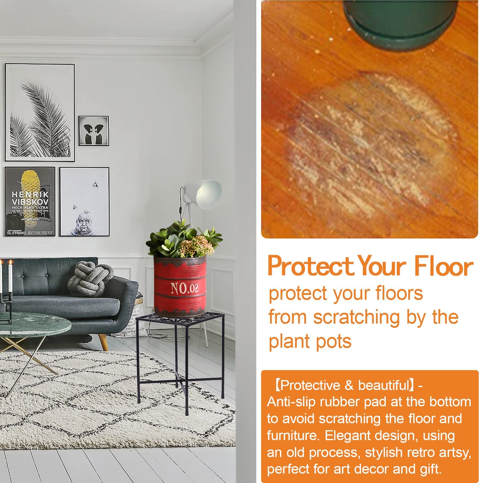 IronBloom Heavy-Duty Indoor & Outdoor Plant Stand