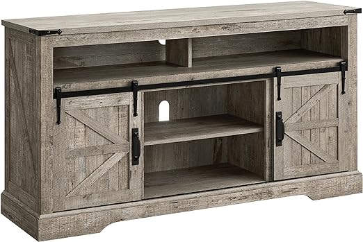 Farmhouse TV Stand Tall for 65 Inch