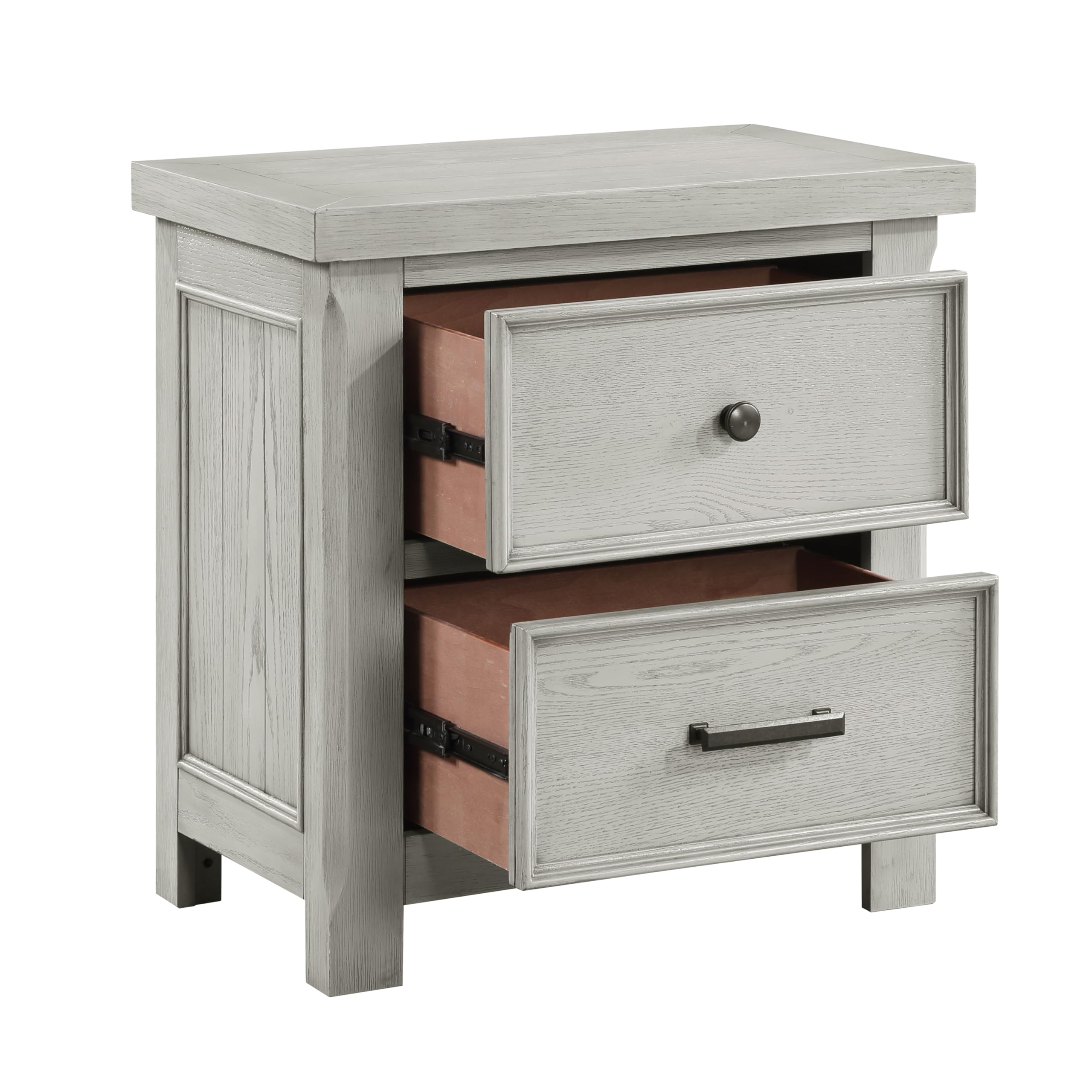 Lise 2-Drawer Nightstand, Antique White