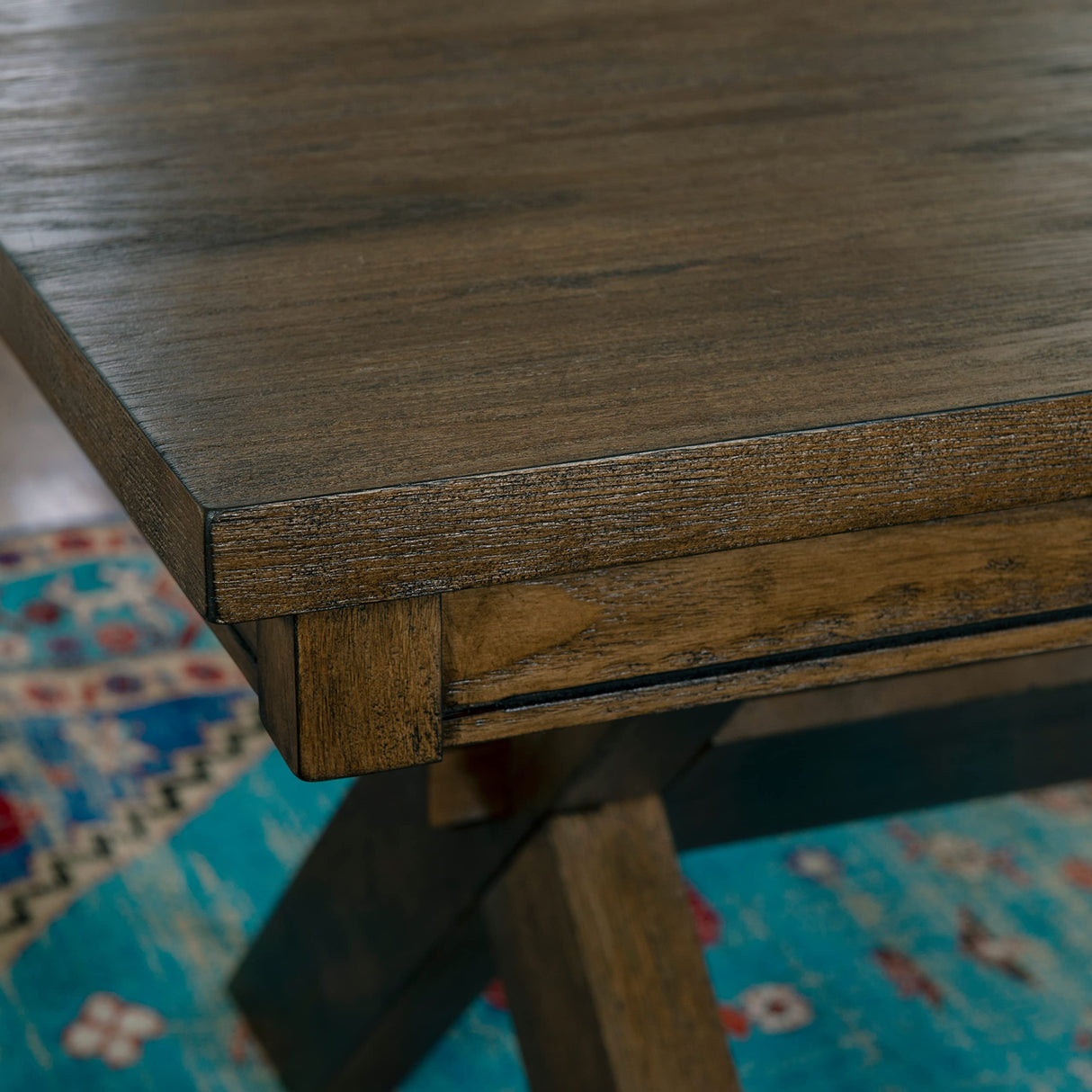 Powell Rustic Umber Dining Table