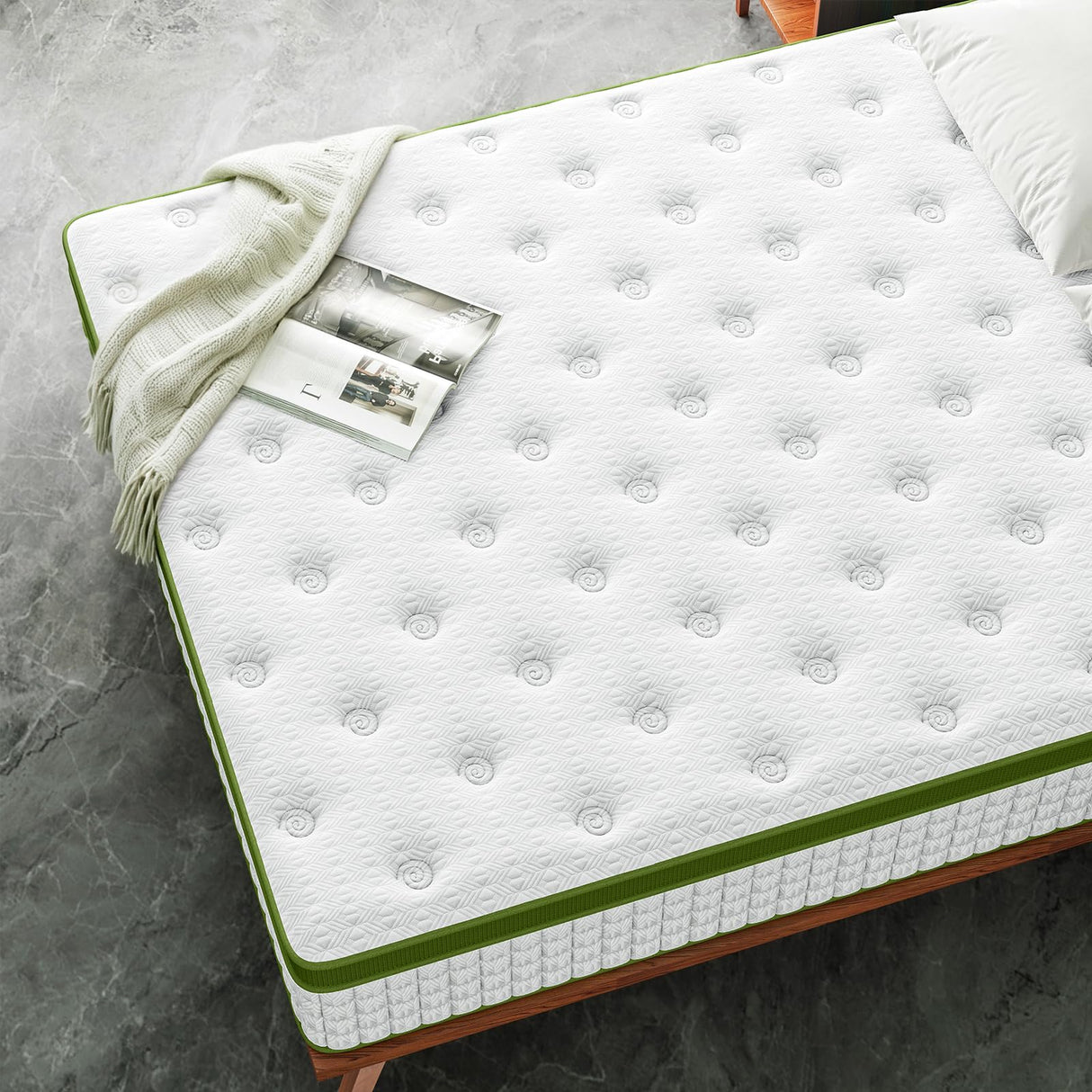 Full Mattress, 12 Inch Hybrid Mattress Full Size in a Box with Gel Memory Foam