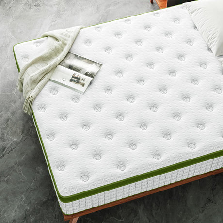 Full Mattress, 12 Inch Hybrid Mattress Full Size in a Box with Gel Memory Foam