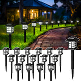 Solar Outdoor Lights,16 Pack Solar Path Lights, Solar Walkway Lights Outdoor