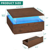 Coffee Tables for Living Room, Coffee Table with Storage, Acrylic Coffee Table