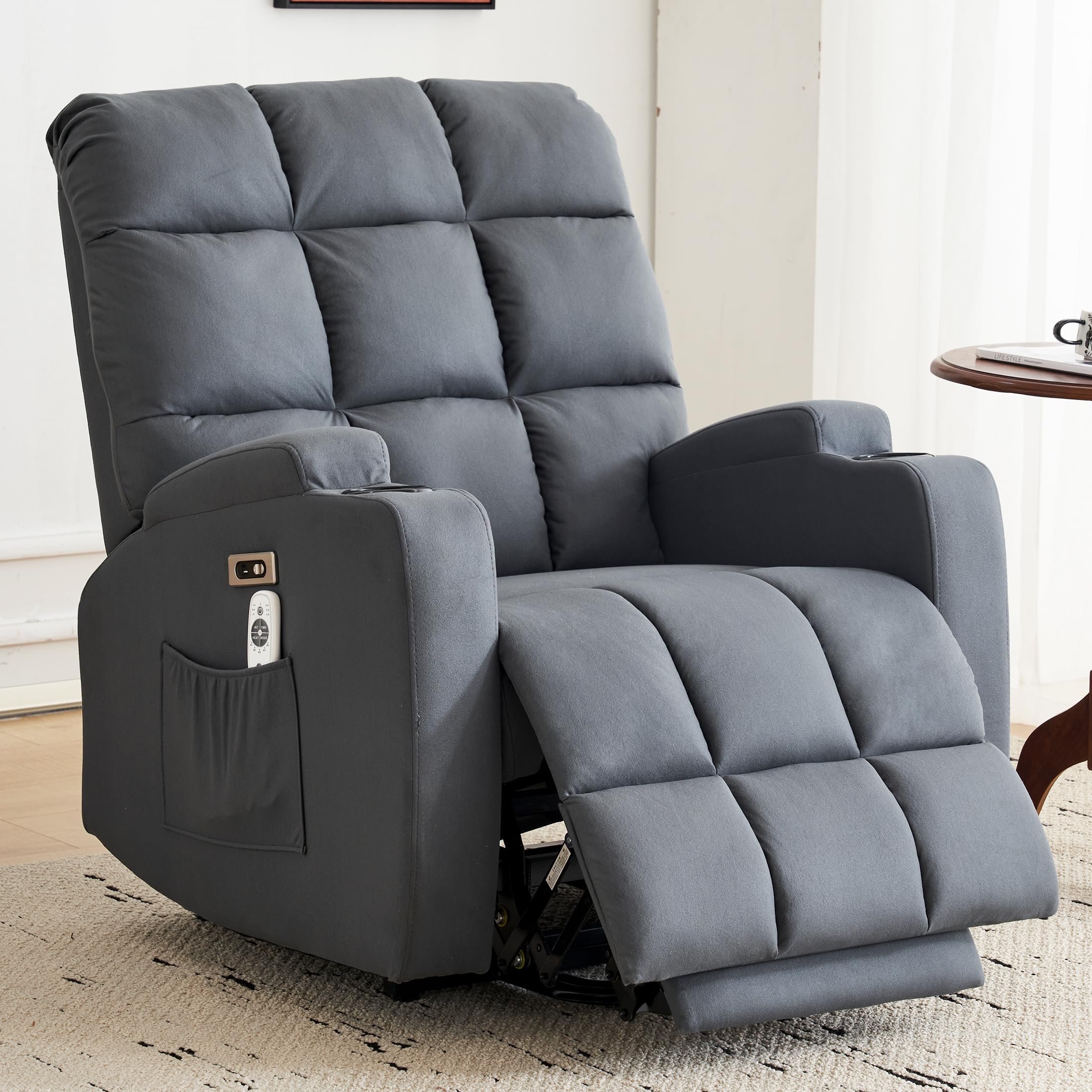 Power Lift Recliner Chair with Extended Footrest for Adults,Oversized Lift Chair for Elderly