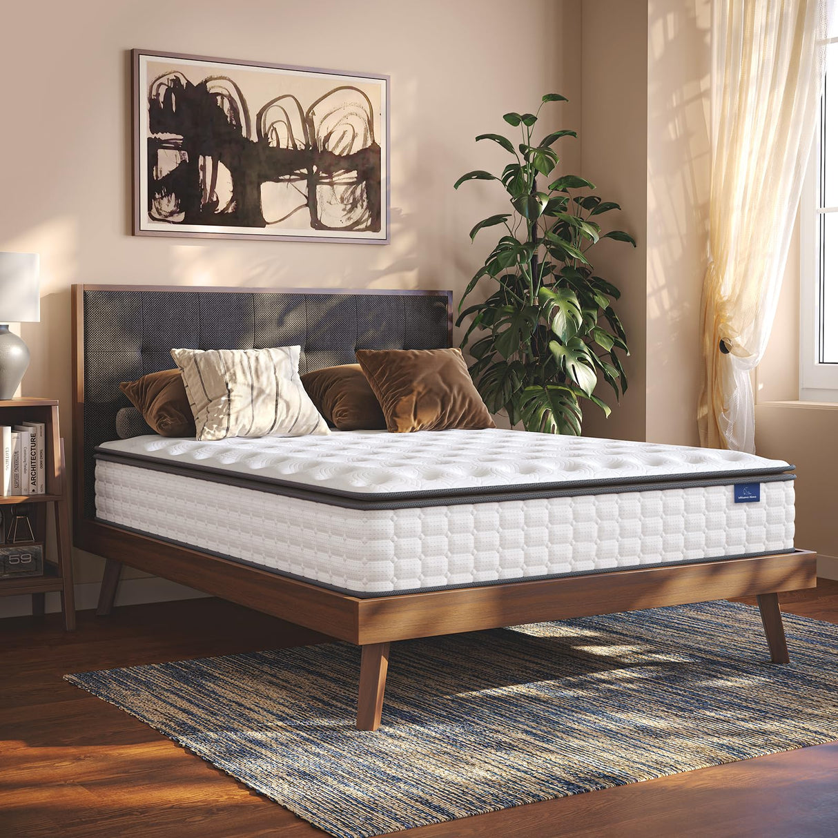 Full Size Mattress, 10 Inch Hybrid Full Mattress in a Box, Pillow Top Double Bed Mattress