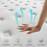 King Mattress, 10 Inch Memory Foam Hybrid Mattress King