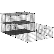 47 Panels Pet Playpen, Small Animal Playpen with Doors