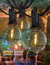 Solar String Lights Outdoor with Remote Cable Ties and Hooks, Commercial Grade