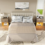 Night Stand, 22.7'' Fluted Nightstand