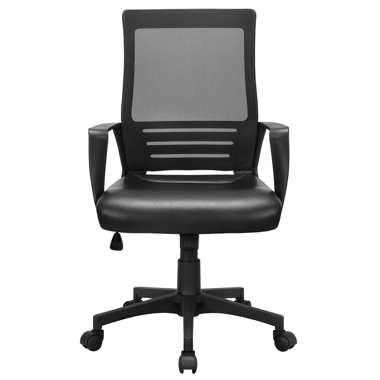 Ergonomic Office Chair Leather Seat and Mesh Back Computer Chair Executive Chair