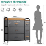 Dresser with 6 Drawers, Organizer Unit for Bedroom, Fabric Dresser Storage Tower