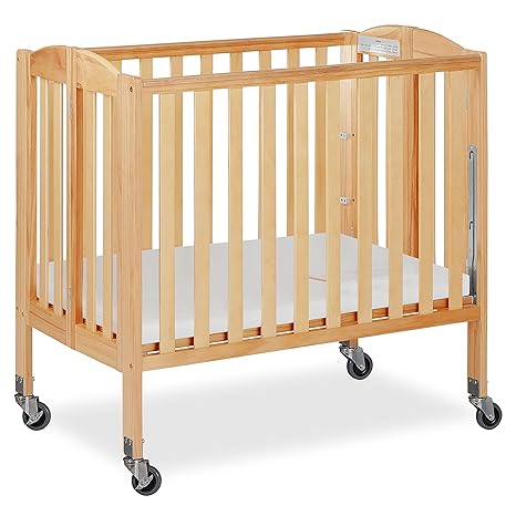 3-in-1 Folding Portable Crib, Cherry, Large