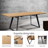 Modern mid-Century Dining Table Dining Table and Chairs Rectangular Wooden Dining