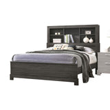 lantha Queen Bed w/Storage - - Gray Oak