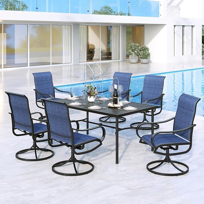 Outdoor Patio Dining Set for 6, Outdoor Furniture Set