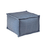Aztec Print Indoor/Outdoor Ottoman Pouf