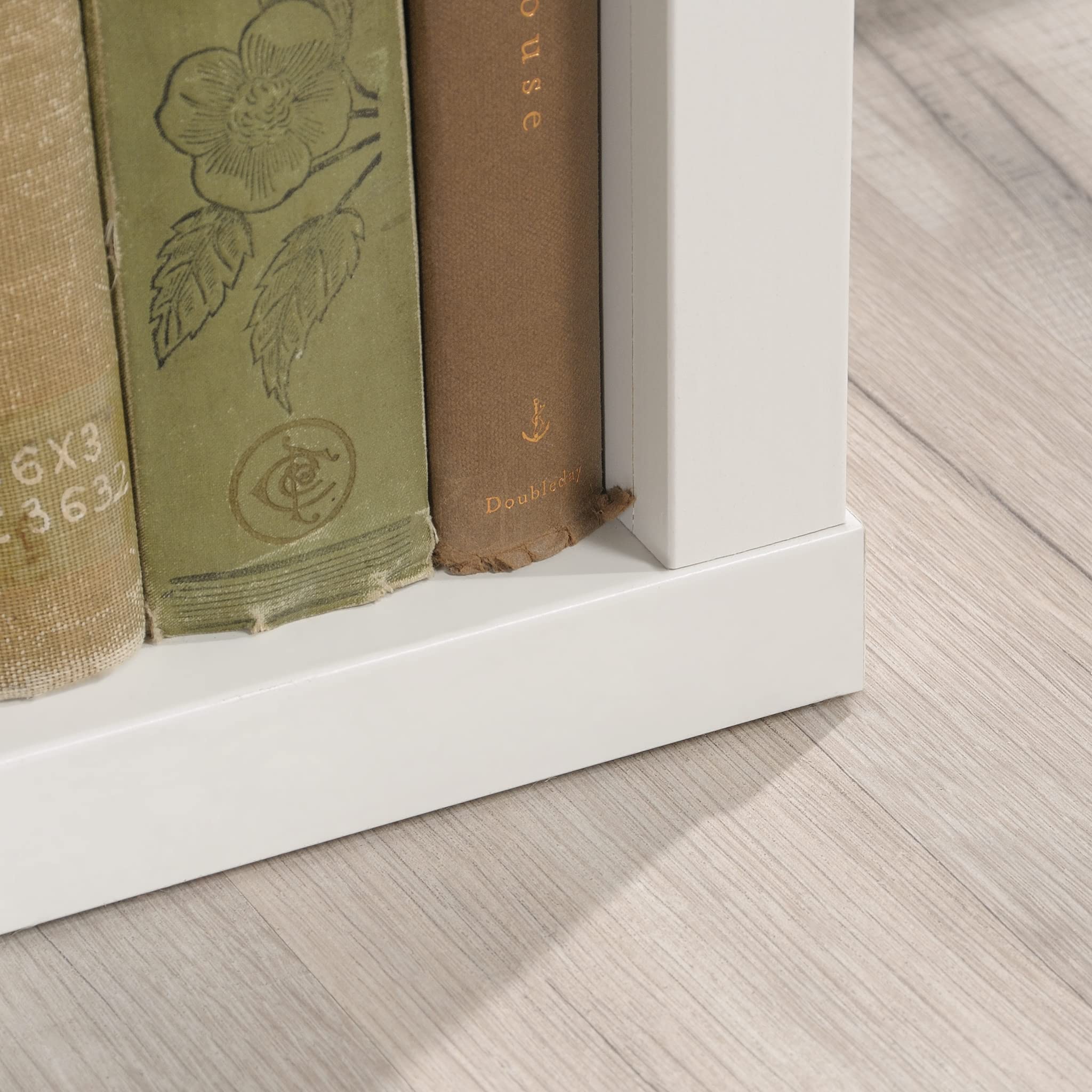 Storage 5-Shelf Living Room Bookcase/Book Shelf, Soft White Finish