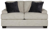 Signature Design by Ashley Vayda Contemporary Loveseat for Living Room, Beige