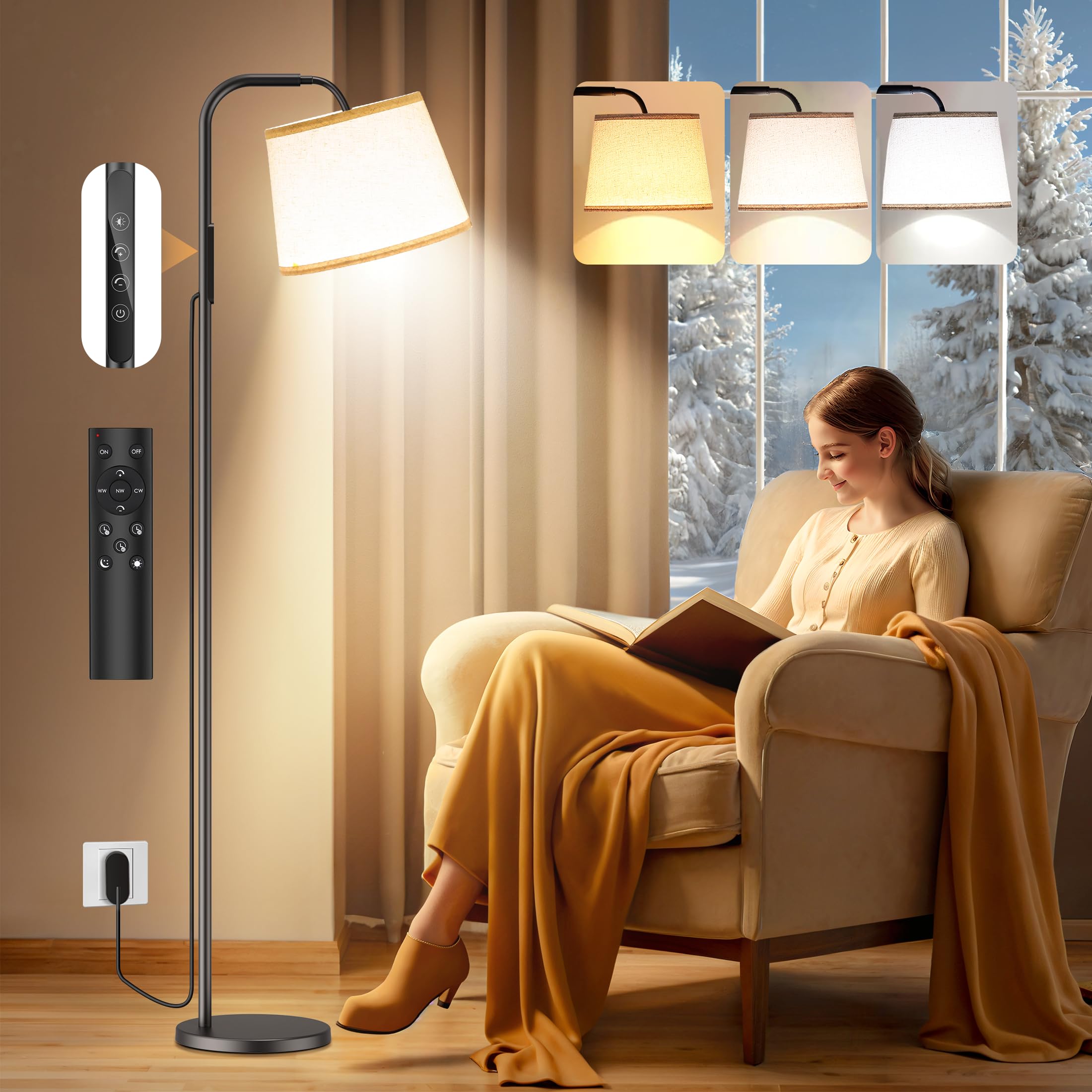 10000 Lux Light Therapy Lamp with Remote Control