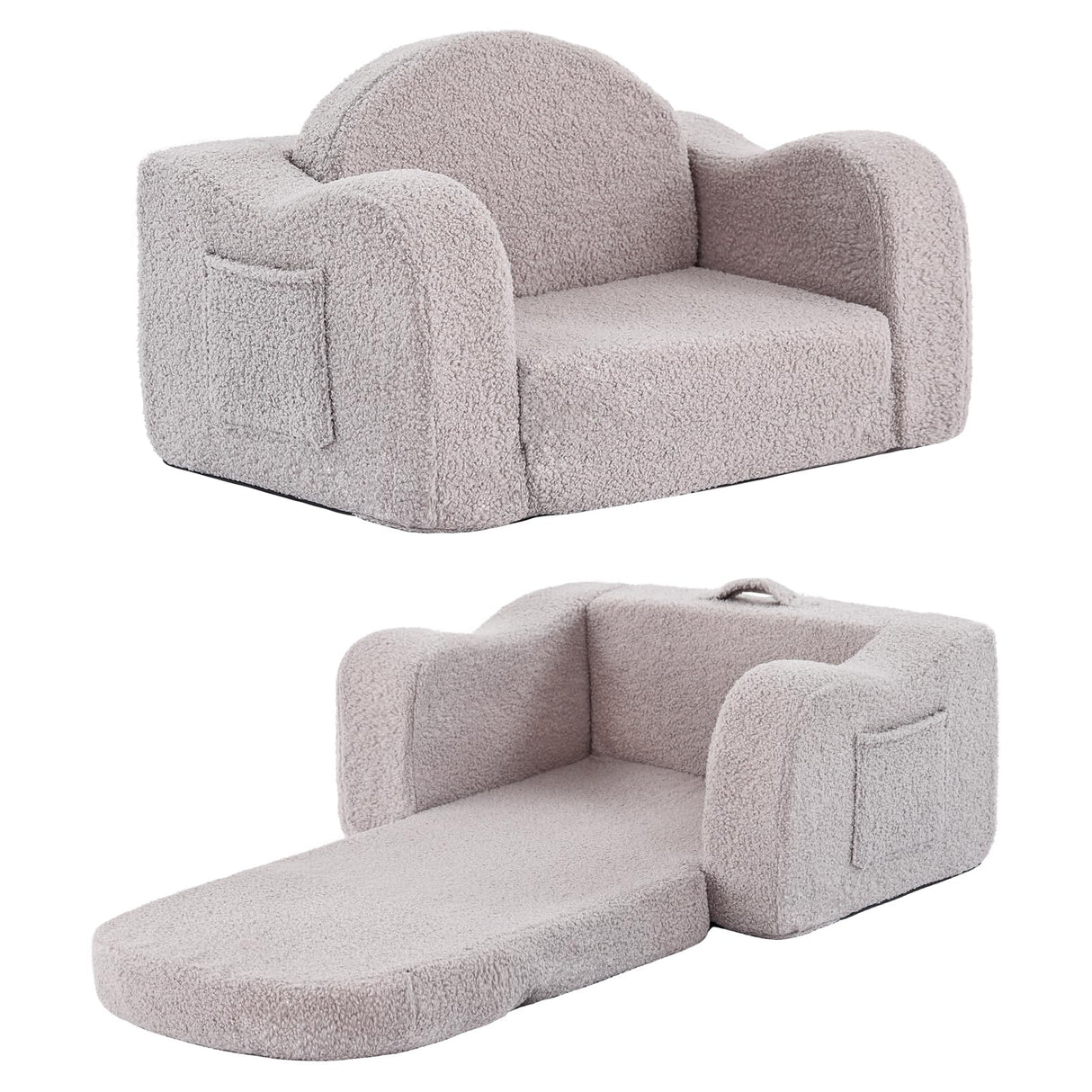 Kids Sofa, 2-in-1 Kids Sofa Chair, Convertible Chirldren Couch to Lounger