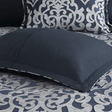 Odette Cozy Comforter Set Jacquard Damask Medallion Design - Modern All