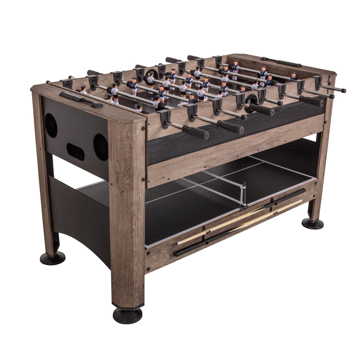 4-in-1 Swivel Multi-Game Table - Air Hockey, Billiards, Foosball