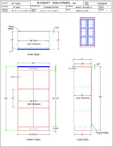 Concepts in Wood KT613A Storage Cabinet for Office or Pantry (Oak)