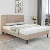 Queen Bed Frame with Headboard Queen Platform Bed Frame for Bedroom Bed Frame Queen Size with Upholstered Headboard,