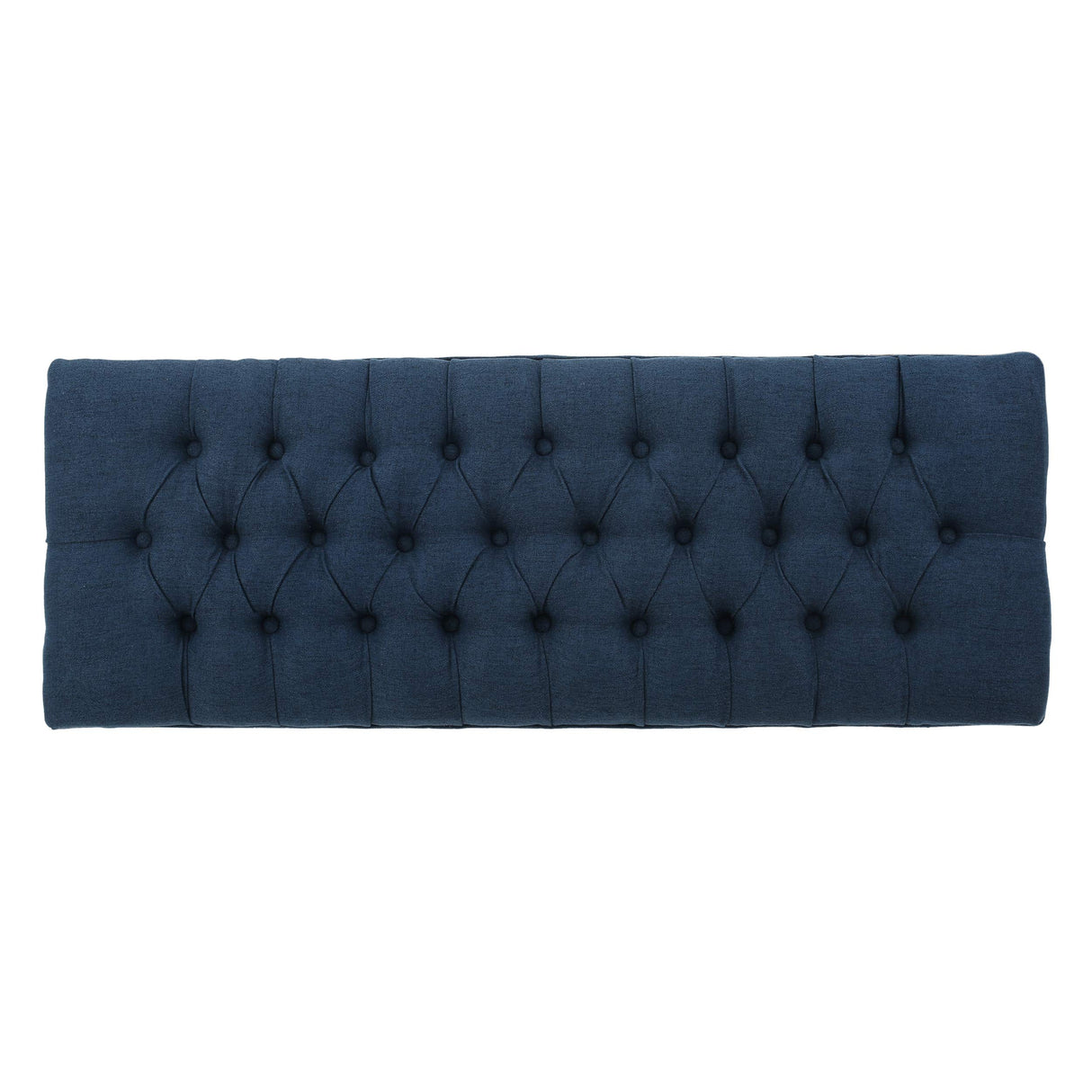 Christopher Knight Home Tassia Tufted Fabric Bench, Dark Blue