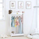 Kids Dress Up Storage, Kids' Costume Organizer Center, Open Hanging Armoire Closet