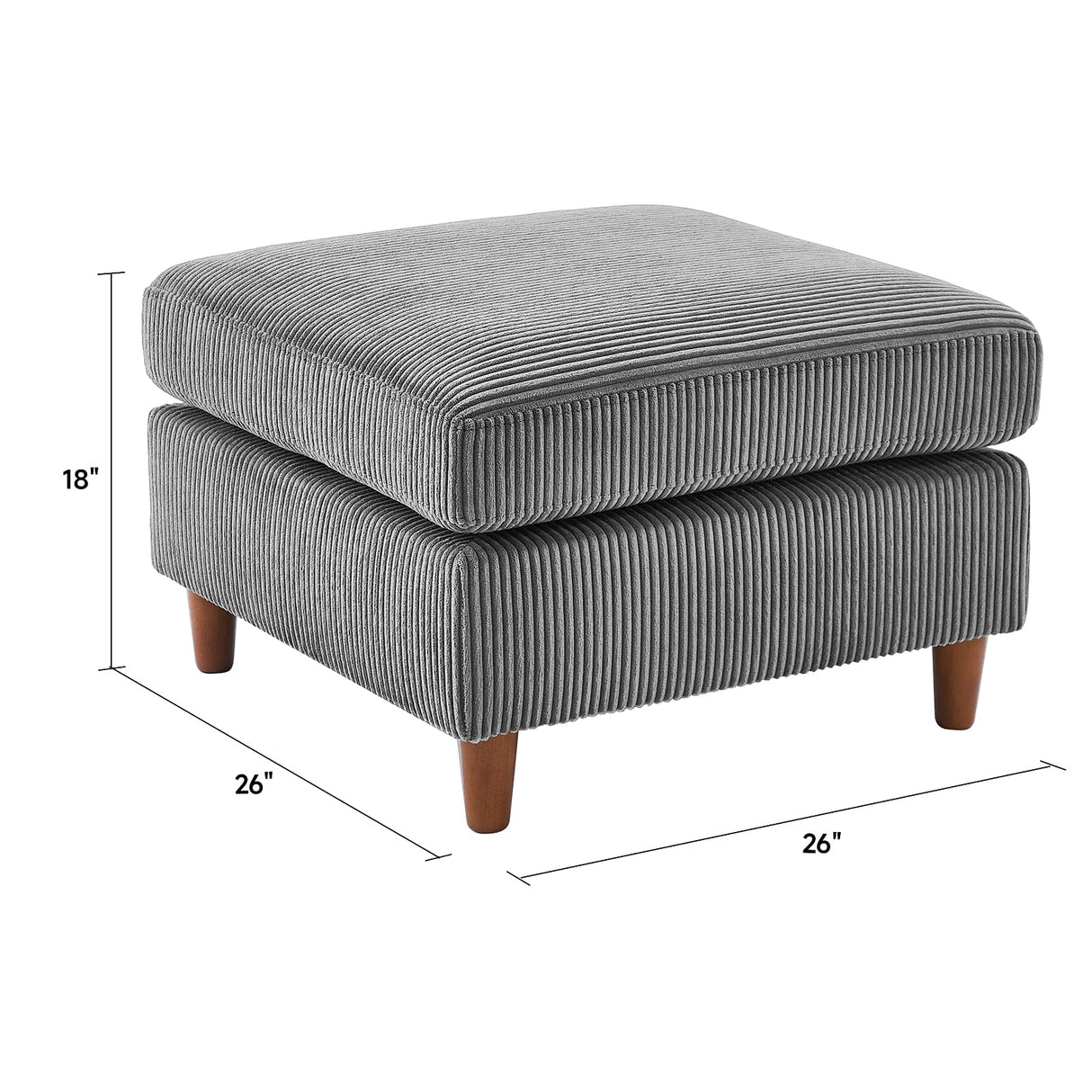 ONBRILL Ottoman Module for Modular Sectional Sofa Couch for Living Room,Dark Grey(Module - C)