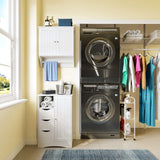 Ashland 1-Door, 3-Drawer Floor Cabinet, One Size, White