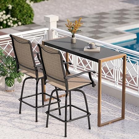 7 Piece High Patio Bar Dining Set,