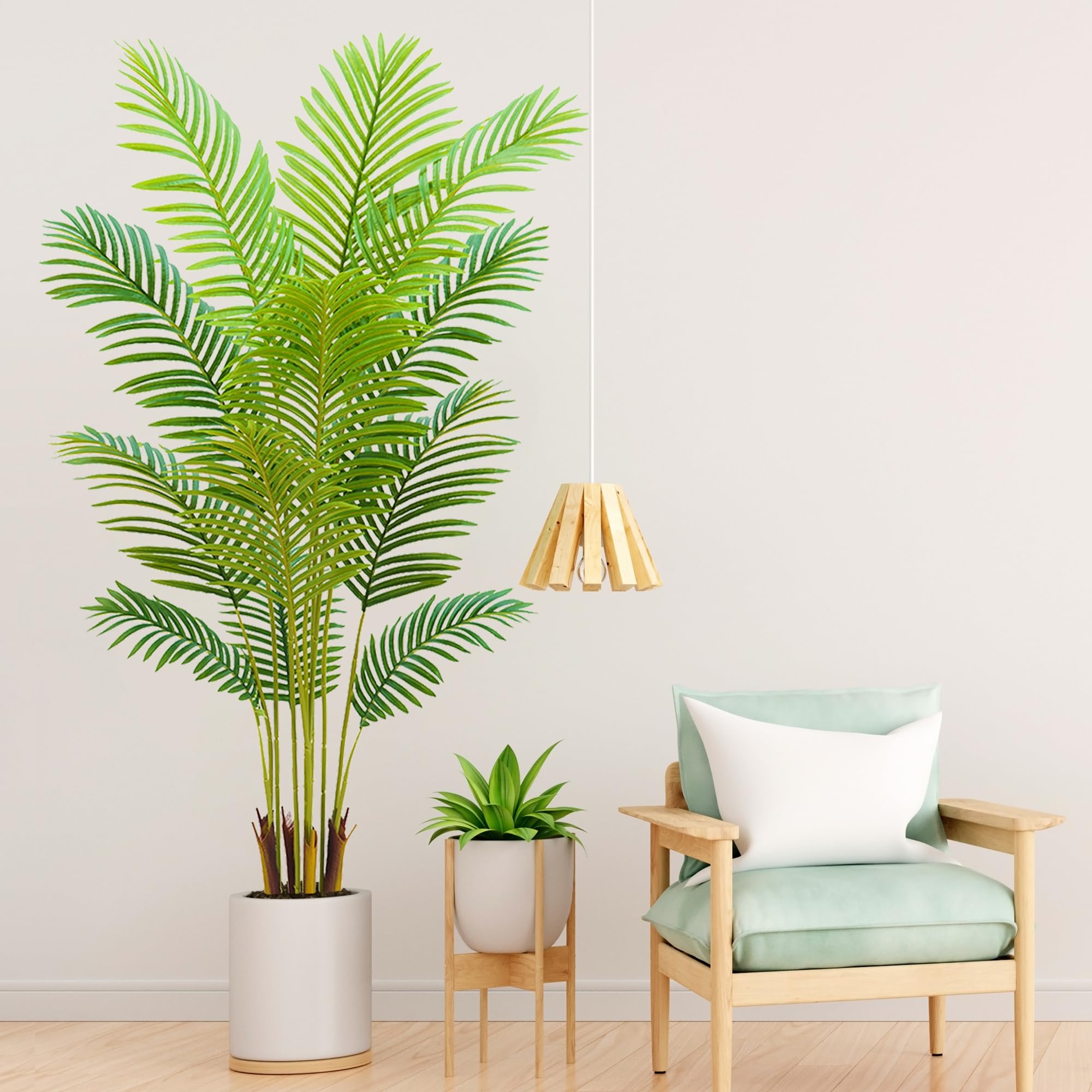 Artificial Palm Tree Indoor 5ft with with Realistic Leaves and Adjustable