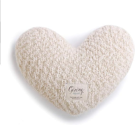 Pale Pink Soft Heart Shaped 10 x 11 inch Plush Polyester Decorative