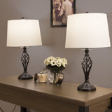 Lamps - Set of 2 Oil-Rubbed Bronze, Modern Farmhouse Style, Bedside, or Living Room