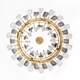 Chandeliers, Luxury 8-Light Gold Chandelier Light Fixture, Contemporary Round