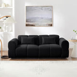 80" Modern Sofa Couch, Comfy Deep Seat Lambswool Cloud Sofa