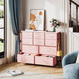 Multifunctional Drawer Tower - Spacious Storage with 10 Drawers, Fabric Pockets