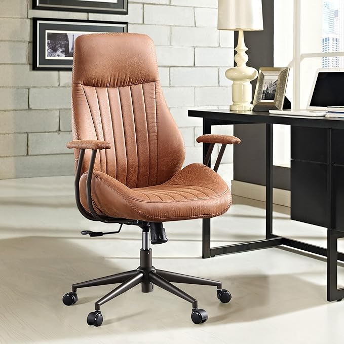 Mid-Century Modern Office Chair,Rolling Swivel Height Adjustable Ergonomic chair